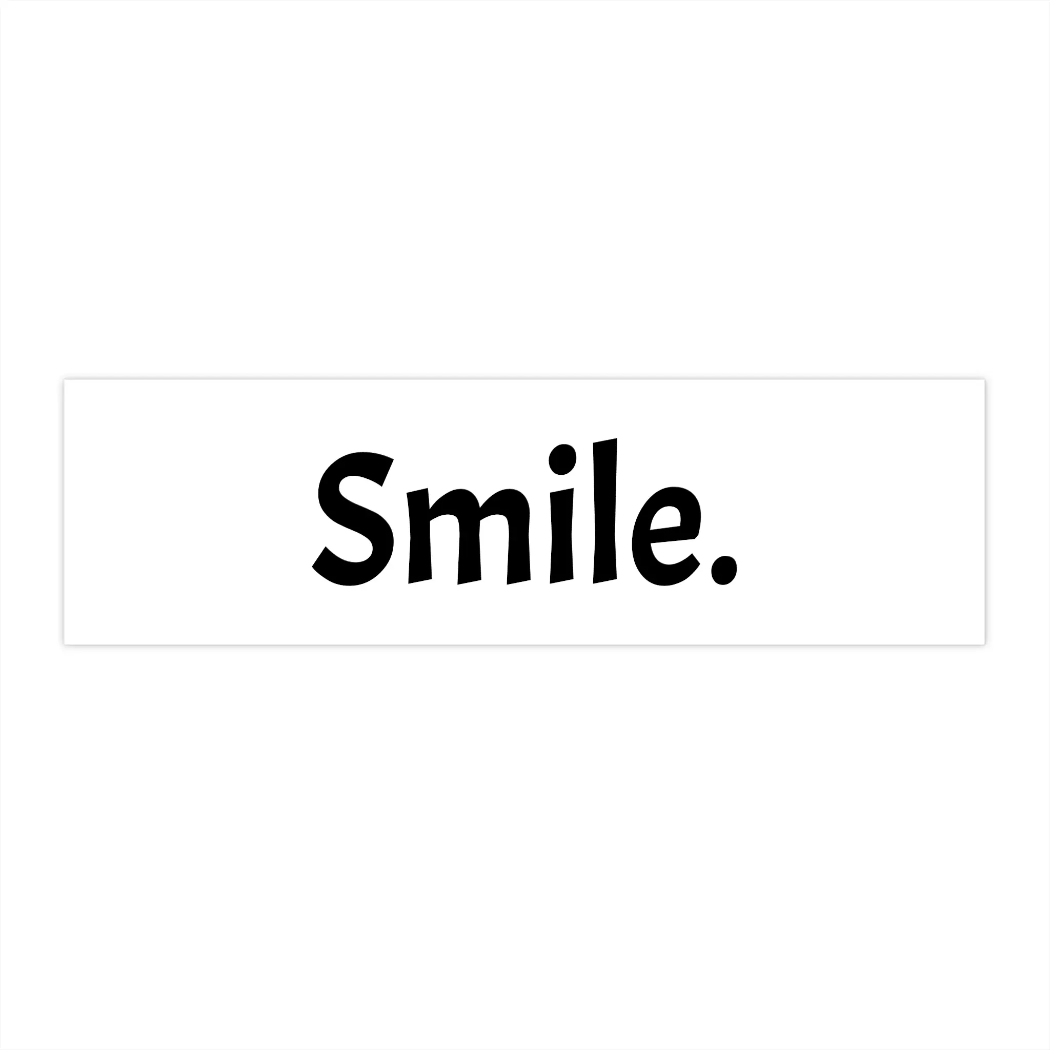 Smile-Cheerful Bumper Stickers - Spreading Joy with a Simple Smile, Car Decor, Gift Ideas, Positive Vibes, Road Trip Essentials