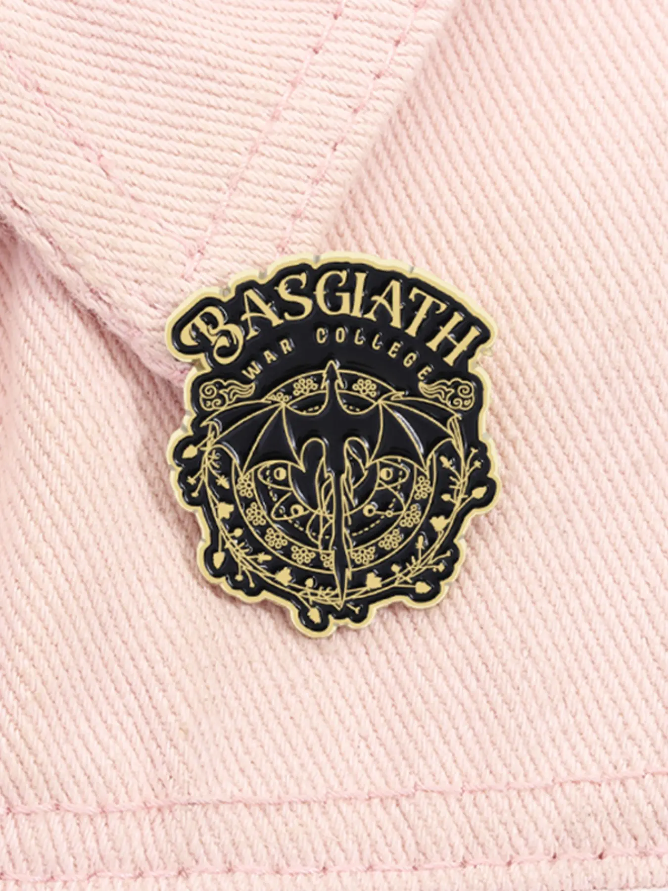 Basgiath War College Enamel Pin Fourth Wing Dragons Fantasy Novel Lovers Metal Brooches Lapel Backpack Badge Jewelry Accessories Gifts for Friends, Men Accessories, Fashion Accessory, Durable Metal Pins