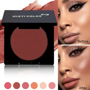 2-in-1 Lip Mud & Blush Palette, Long-Lasting Matte Cream, Waterproof Dual-Use Lip & Cheek Tint, Portable Quick Makeup, 6 Colors Available, Natural Everyday Looks, Cosmetic, Lip Stain Makeup