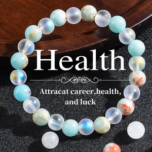 Natural stone health bracelet, natural shoushan stone bracelet, protect health, keep away from disease, holiday gift