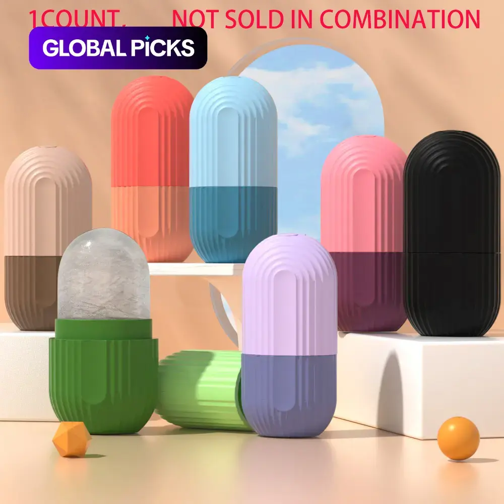 Silicone Ice Face Roller, Reusable Lightweight Ice-Compression Facial Care Tool (1 Count), Manual Handheld Massage Tool and Bathroom Beauty Accessory, Beauty Tools, Beauty Ice Roller for All Seasons #GLOBAL PICKS