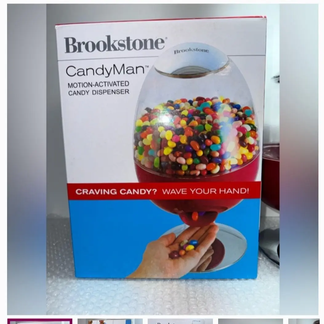 Brookstone CandyMan Motion-Activated Candy Dispenser - Easy Dispensing for Parties & Everyday Use - Simple & Practical Design