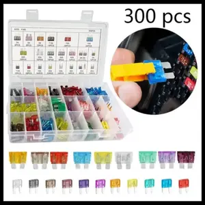 300pcs Car Blade Fuse Assortment Kit, Multi-specification Car Fuse with Storage Box, Circuit Fuse for Car Truck Motorcycle