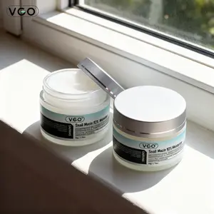 VGO Snail Mucin 92% Moisturizer, Daily Hydrating Face Cream with Vitamin C and Hyaluronic Acid for Anti-Wrinkle Skin Repair, 50g, Moisturizing, Single Item