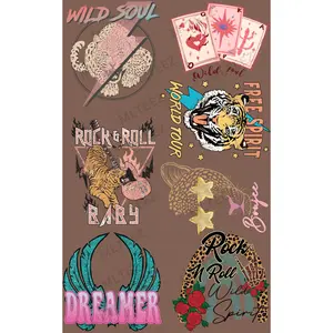 WILD SOUL PREMADE GANGSHEET  - 22X36  DTF TRANSFERS - DIRECT TO FILM