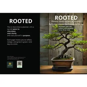 USED-Rooted: Planner, Habit Tracker, & Mindful Reflection Journal for Purposeful Living by Andrea Montague (Paperback)