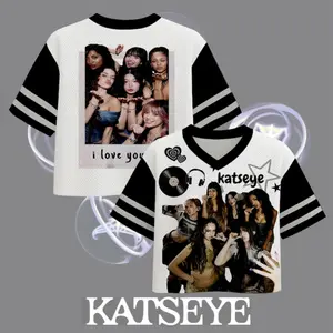 Katseye Jersey Crop Top: K-Pop Concert Fan Outfit