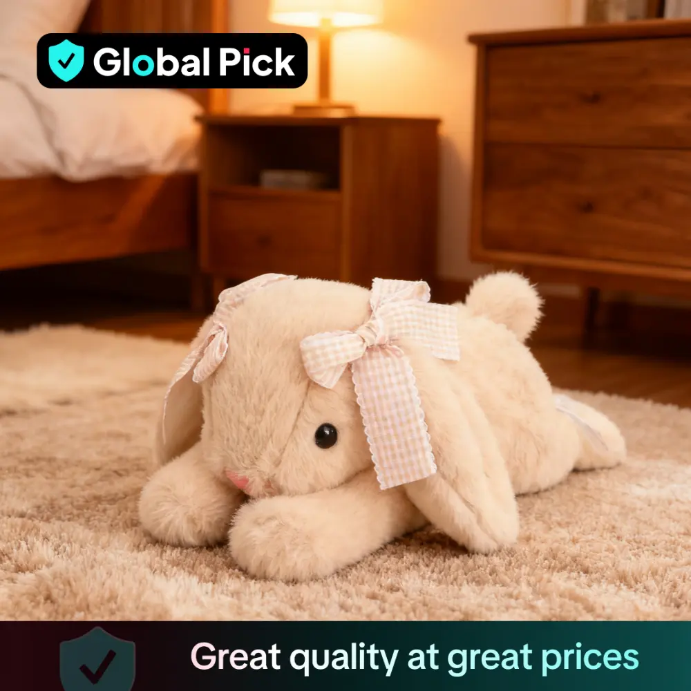 Cute Bunny Plush Toy, Lop-eared Rabbit Plush Doll, Soft Stuffed Animals, Home Decorations for Birthday Festival Gifts