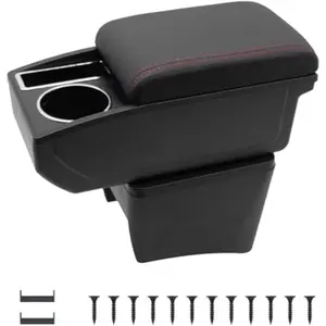 Car Armrest Box, Car Armrest Storage Box for VW Polo, Dedicated Storage Box for Interior Details, Essential Car armrest cover for VW Polo Vento ，Car Armrest Box for Volkswagen UP 2009-2020,car armrest case holster for VW Polo Vento，