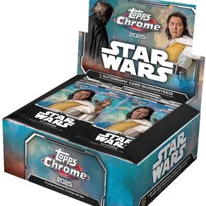 Topps 2025 Star Wars Chrome Hobby Packs - 2 Pack Bundle with Autograph Card Guaranteed Per Box- Collectible Trading Cards