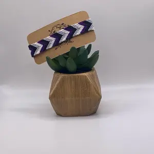 Asexual Chevron Pride Friendship Bracelet - High-Quality Cotton Embroidery Floss, Adjustable Sliding Knot, LGBTQ+ Support Fashion Accessory