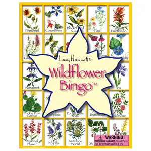 Lucy Hammett Wildflower Bingo 6 Picture Boards, 42 Cards & Bingo Chips, All Ages