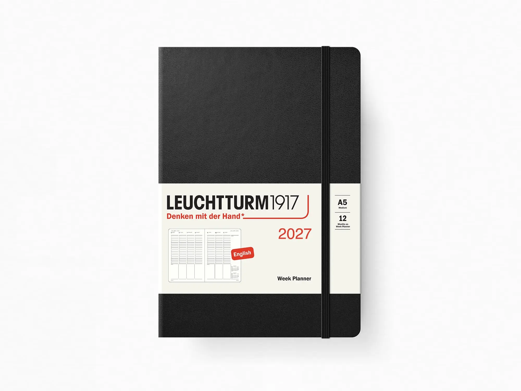 2027 Leuchtturm 1917 Daily Planner - BLACK