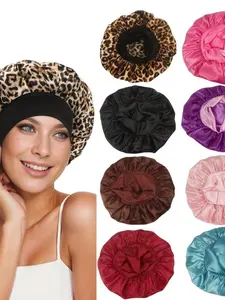 Women's Lightweight Silk Sleep Cap, Elastic Wide Band Design, Multi-Color Options, Soft Fabric, Hair Protection Nightcap, Curly Hair Care Headscarf, Sleeping Cap, Hair Care Wrap