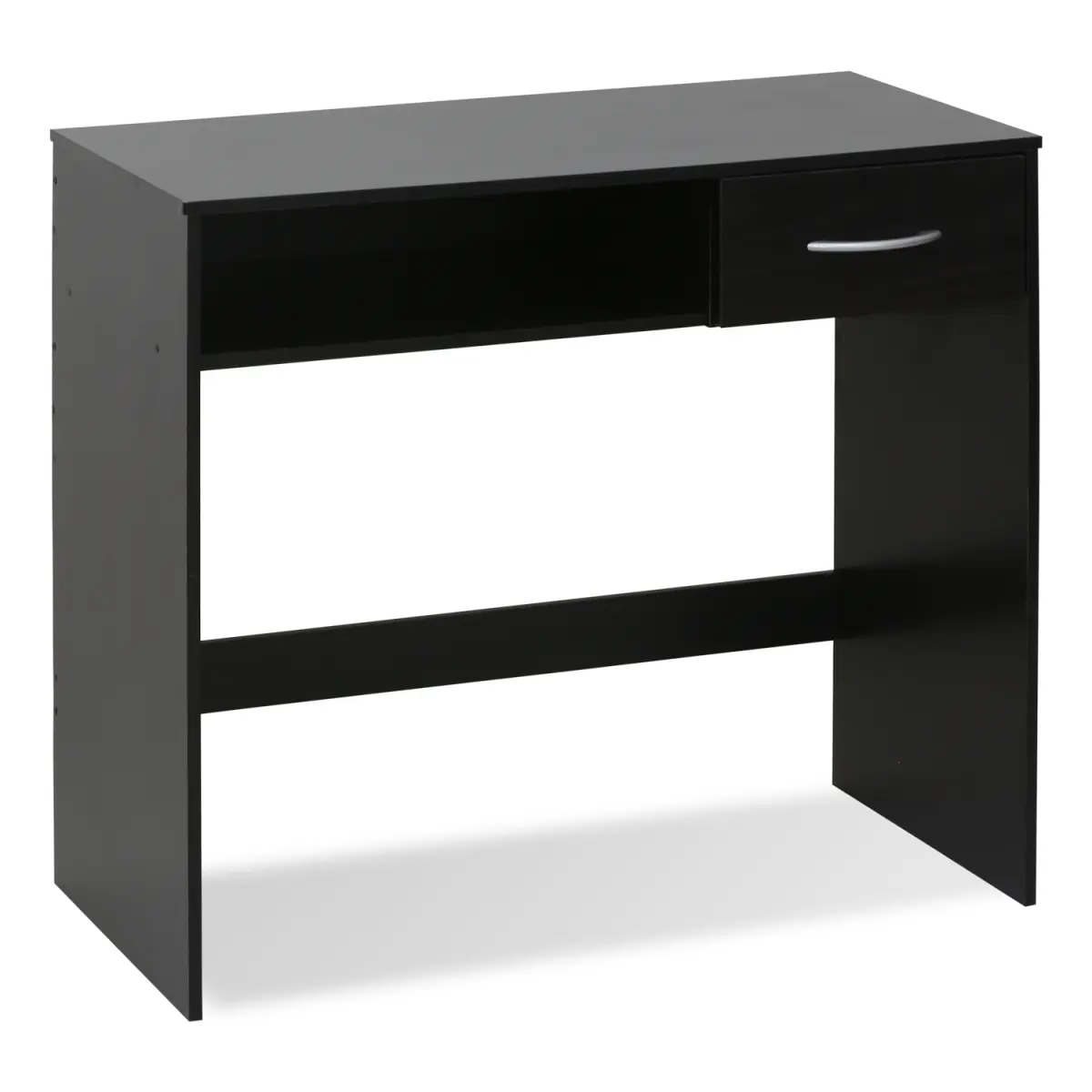 Furinno 15117EX Jaya Sturdy Adjustable Student Computer Desk - Composite Wood Home Office Desk with Storage Drawer Platform, Space-Saving for Modern Workspaces, Adjustable Student Desk, Home Office Desks