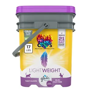 LightWeight With Glade Clean Blossoms Scented Clumping Cat litter