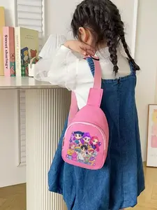New Cartoon Nylon Crossbody Bag, Lightweight Casual Shoulder Backpack, Trendy Small Bag for Daily Outdoors, Cute Backpack