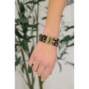 Untamed Edge Chunky Multilayered Bracelet