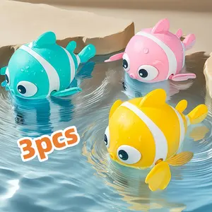 Bath Toys, 3 Pack Cute Swimming Fish Bath Toy for Toddlers 1-3, New Born Baby Bathtub Water Toys, Preschool Toddler Pool Toys