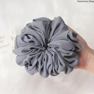 Women's Solid Polyester Hijab - Elastic Headscarf, Muslim Modesty Fashion Accessory for Ramadan, Daily Wrap