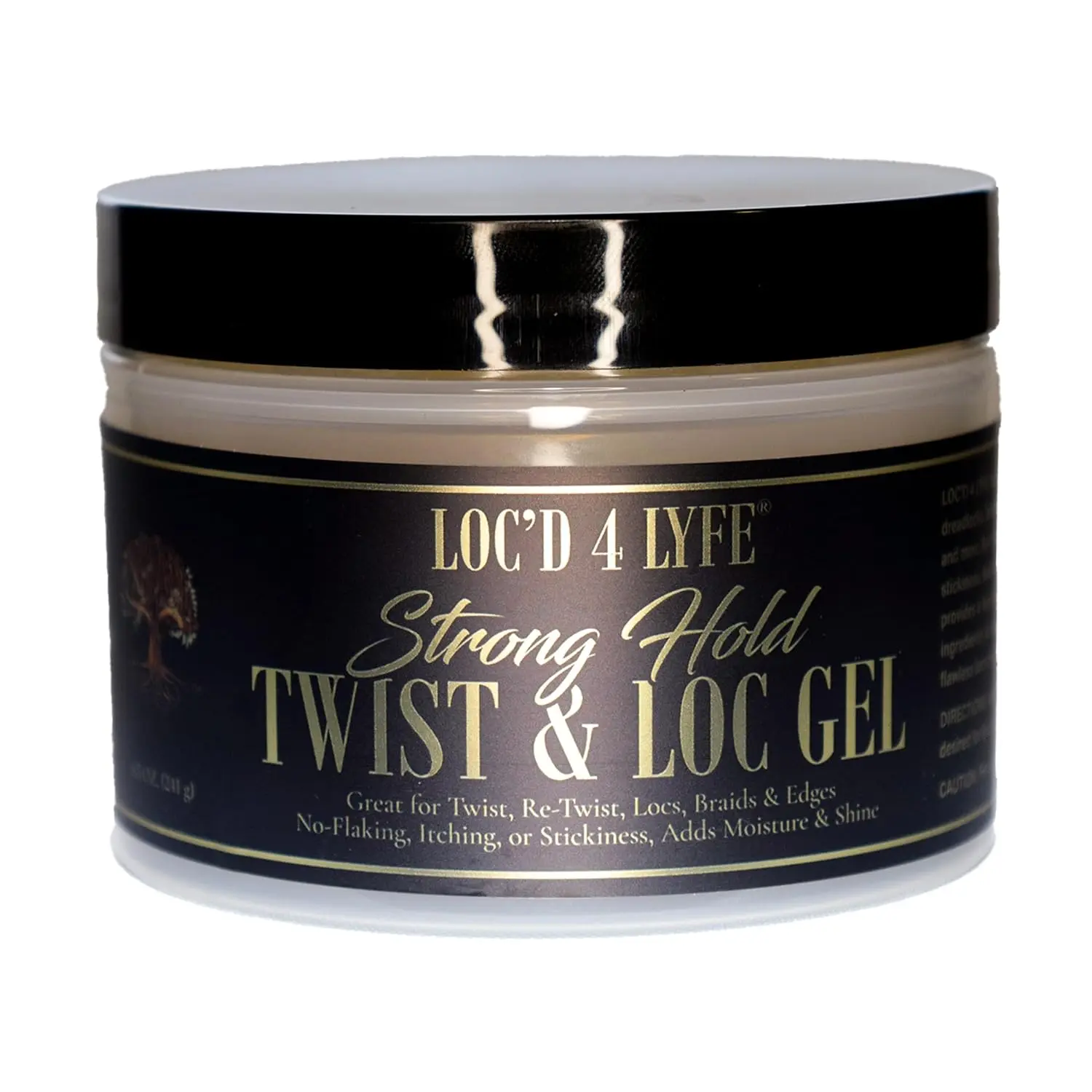 Loc Twist & Lock Gel for Frizz-Free Hold - Loc’d 4 Lyfe by Gold Banner Beauty – 8.5 oz | Strong Hold for Twists and Locs, Natural & Vegan Formula, No Buildup or Flaking, For All Hair Types