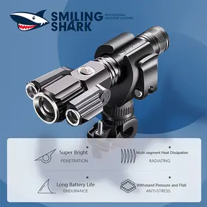 Smilingshark E37 Rechargeable Super Bright High Lumen LED Flashlight, Aluminum Alloy Multifunctional Light with Clip Design, Portable Bike Light for Daily Outdoor Use, Super Bright Flashlight, High Lumen Flashlight