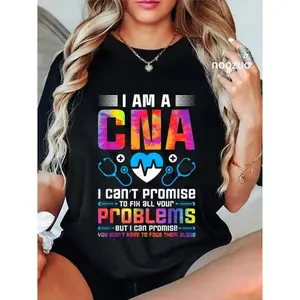 Unisex Certified Nursing Assistant Healthcare T-Shirt with I Am a CNA Tie Dye Design