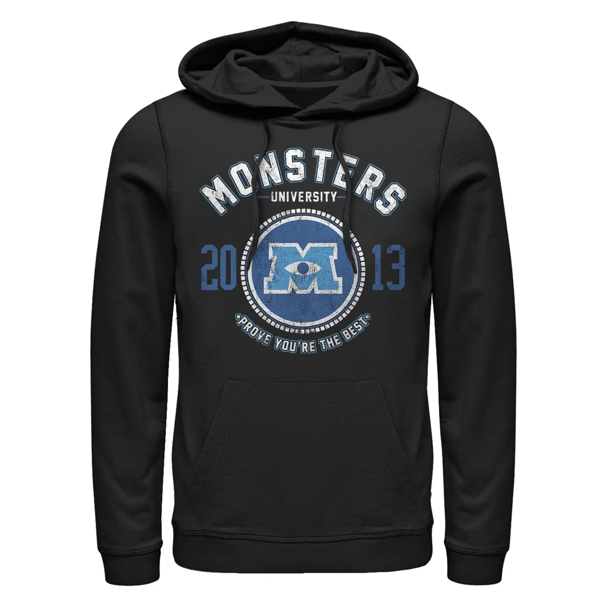 Men's Monsters Inc Best College Logo Pull Over Hoodie