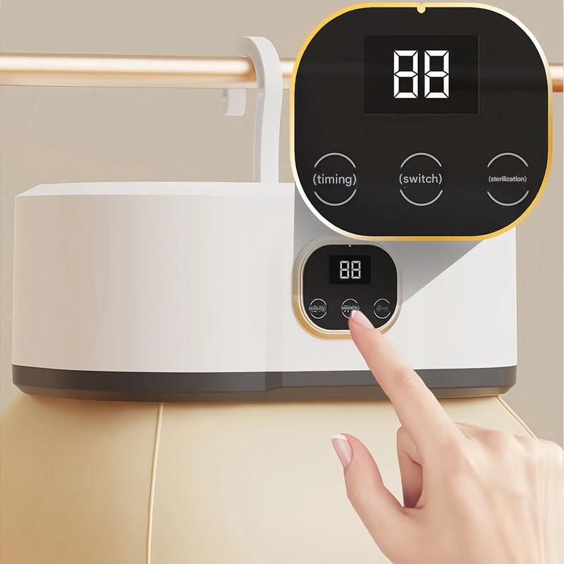 Folding Electric Clothes Dryer, Sterilizer and Dryer, Smart Fast Drying with Timer, Portable and Compact Design for Home, Dorm, Travel, RV Use