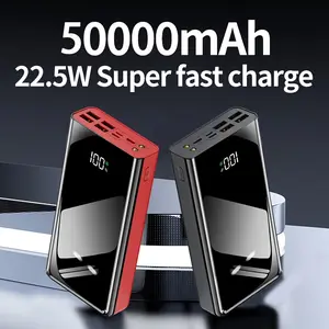 50000mAh Power Bank with Digital Display LED Flashlight, Fast-charging Reserve Battery Pack for All Cell Phones & Electronic Devices