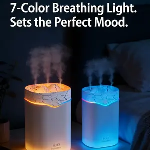 Sd18 Bedroom Humidifier, 2L Triple Spray Cool Mist Aromatherapy Diffuser, Ultrasonic Humidifier for Home Plant Room Baby Room ()