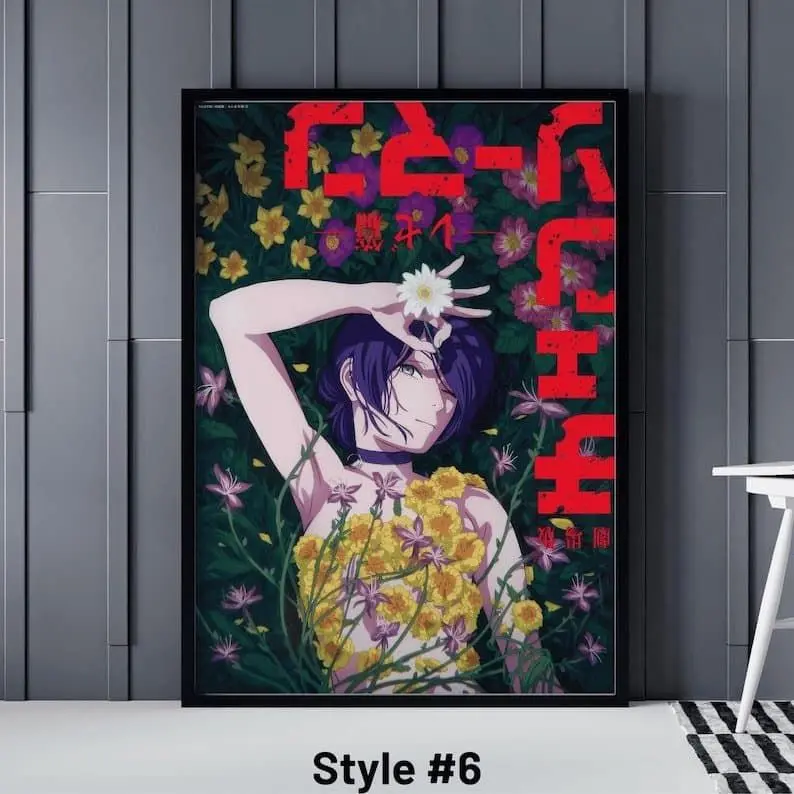 [Sale Up To 50%][No frame, Free Ship] Chainsaw Man Reze Arc Poster, Anime Wall Art, Denji and Reze Movie Print, Japanese Manga Decor, Dark Fantasy Anime Illustration