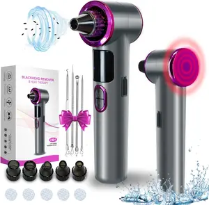2026 Advanced Pore Vacuum Blackhead Remover with Heating,Blackhead Extractor with 3 Adjustable Suction Levels 9 Modes, 5 Probes.Blackhead Remover Tools for Women and Men