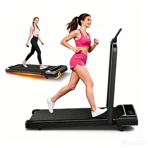 8% Incline Compact Small Folding Treadmill for Home Office, 300LBS Capacity, Remote Control, LED Display, Phone & Tablet Holder, Easy Storage Portable Walking Running Pad, Home Gym & Workout Equipment