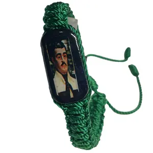 Jesus Malverde Knotted Rope Bracelet
