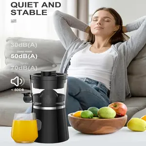 Citrus Juicer, Full-Automatic Orange Juicer Squeezer For Orange, Lemon, Grapefruit, Citrus Juicer With Cleaning Brush, Easy To Clean And Use (Black)