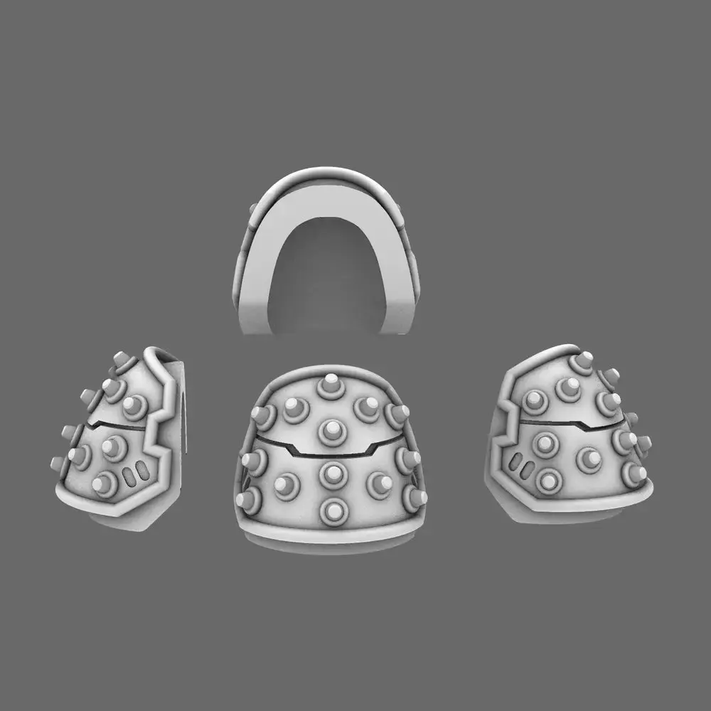 Space Knights V4 Savage Studded Shoulder Pads Type A