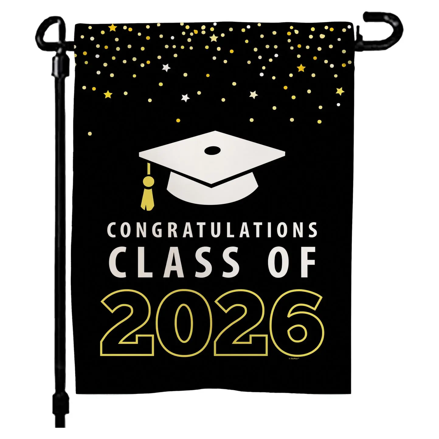 Congratulations Class of 2026 12x17 Garden Flag – Graduation Outdoor Decor, Senior Celebration Outdoor Yard Decor