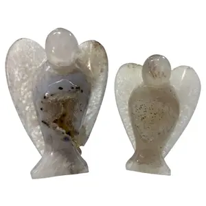 IG Crystal 1 Count Geode Angel Crystal Carvings Natural Stone Gem Mining Chakra Balancing Reiki Healing Crystal Mystery Crystal Display Crystal Shopping Online Home Office Decor