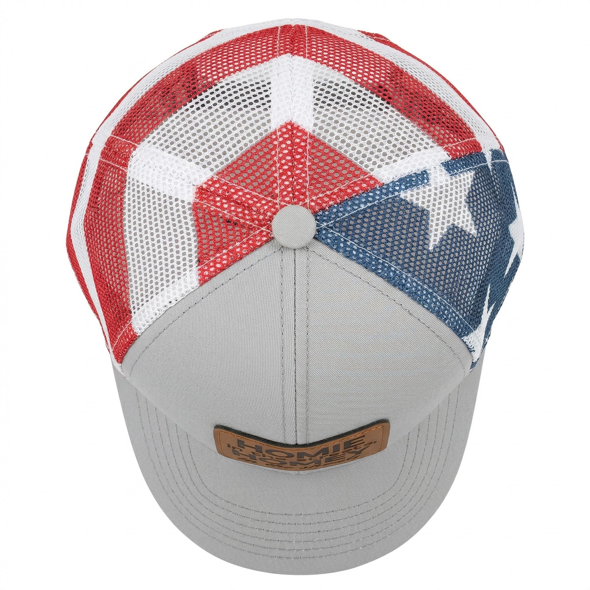 Viral "Homie in the Streets" USA Flag Trucker Hat | Funny Leather Patch Snapback Perfect Gift For Him