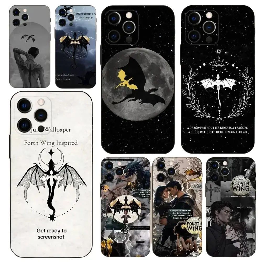 F-Fourth W-Wing Dragon Phone Case For iPhone 17 Promax 17E 16 15 14 13 12 11 Pro Max 17Air Plus & Samsung Galaxy S26 S25 S24 S23 FE Ultra Plus Anti-Fall shockproof protection Soft silicone Back Cover