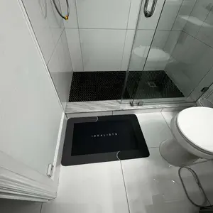 Premium Quick-Dry Bathroom Mat - Ultra-Absorbent Thin Diatomite Bath Mat-Rubber Backing Non-Slip, Machine Washable, and Mildew-Resistant Rug for Shower, Kitchen, Laundry Room,and More with Geometric Design and Easy Cleaning last-minute Valentine's present