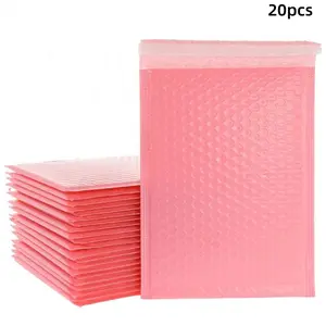 20 Pieces Polyethylene Bubble Mailers, Small Business Packaging, Shipping Envelopes, Protective Pouches, Postal Supplies
