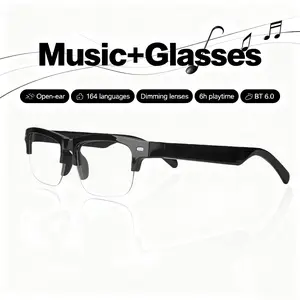 AI Smart Glasses with Real-Time Translation, Bluetooth Audio, Polarized Color-Changing Lenses, IPX4 Waterproof, Intelligent Voice Assistant & Wireless Touch Control – For Men & Women, Christmas Gift