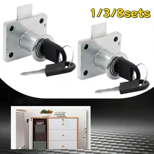 1/3/8sets of advanced drawer locks furniture locks home security modern locks sturdy structures adjustable office desk locks