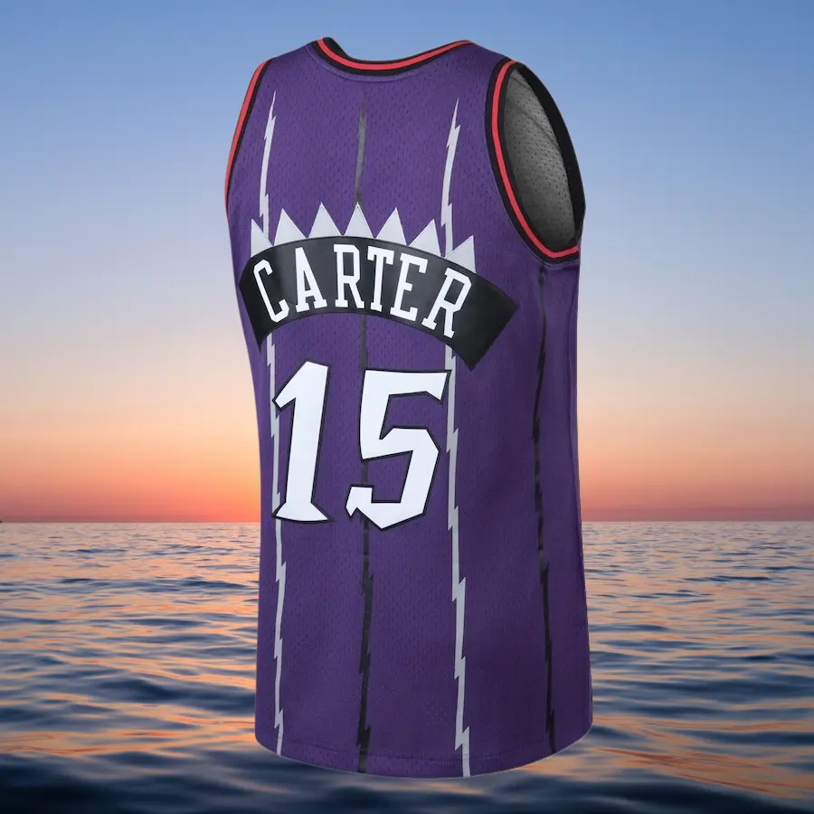 Vince Carter Classic-Design stitched Basketball Jerseys Retro Men's Sleeveless Purple shirt