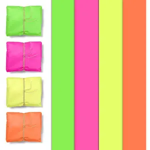 24 Sheets Neon Tissue Paper, 4 Color Glowing Tissue Wrapping Paper for  Bags Box, Birthday Wedding Party Decorations, DIY Craft, Wrapping Small Gifts,  Shower (20 x 28Inch)