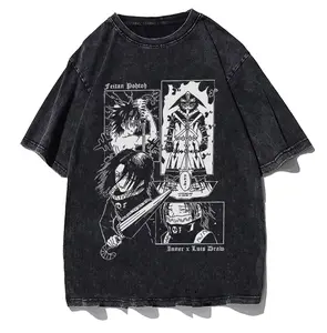 Feitan Men's T Shirt Anime Cotton Clothing, Men Hip Hop Streetwear Tshirt, Vintage Japanese Anime, Short sleeve Tops Tees | Heavy Cotton Unisex Tee  Gift For Him, Gift For Her,  T shirt outfit men women Underwear