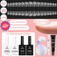 Extra Short Square 【Kit】16 Sizes-224 Pcs