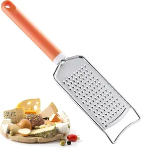 Cheese Grater with Handle,  Stainless Steel Graters for Kitchen, Cheese Grater  Zester Handheld,  for Cheese, Ginger, , Spices and More, Dishwasher Safe
